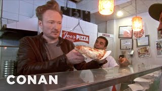 Conan Makes NYC Pizza  CONAN on TBS [upl. by Alleda505]