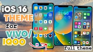 How to apply iOS 16 Theme for VivoiQoo for FREE [upl. by Aneen695]