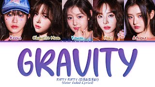 FIFTY FIFTY Gravity Lyrics Color Coded Lyrics [upl. by Calendre559]