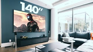 A 140quot 4K Home Theatre Projector for CHEAP [upl. by Wyne]