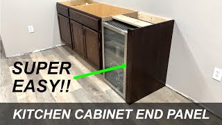 Kitchen Cabinet End Panel  How to Make [upl. by Pestana]