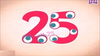 Learn Number Twenty five 25 in English by Endless Numbers Kids Video [upl. by Siramad]