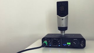 Sennheiser Mk4 Mic Rap Vocal Sound Test l Motu M2 Interface [upl. by Garlan174]