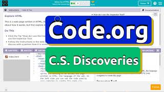 Codeorg Lesson 23 Intro to HTML  Tutorial with Answers  Unit 2 Web Development  CS Discoveries [upl. by Oilegor]