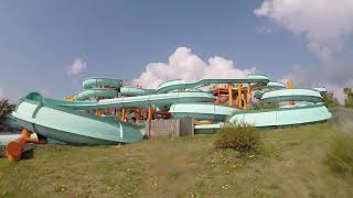 Splashdown Quaywest Waterpark Waterslide POVs  Torquay England [upl. by Zealand]