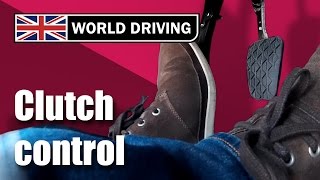 Clutch control driving lesson  learning to drive Clutch control in traffic amp on a hill [upl. by Meares661]