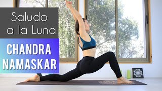 YOGA Saludo a la LUNA  Chandra Namaskar en casa 25 min  MalovaElena [upl. by Harias]