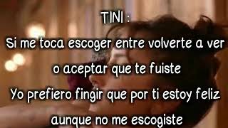 TINI x Morat ❤️​ Consejo de Amor ❤️​ Video Letras [upl. by Inaliak]