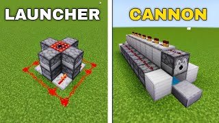 Minecraft 120 Top 3 Easiest TNT Cannon  3 Easiest TNT Cannon Design in Minecraft Tutorial [upl. by Faunia]