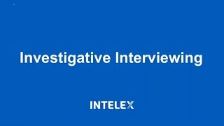 Investigative Interviewing Tips [upl. by Dlorag]