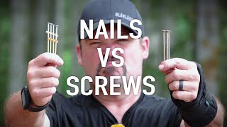 Nails Vs Screws  Dr Decks [upl. by Uoliram]