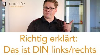 Türöffnung DIN links DIN rechts  so wählen Sie die richtige Öffnungsrichtung der Tür aus [upl. by Menashem]