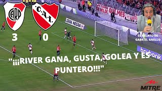 RELATOS  RIVER PLATE 3  0 INDEPENDIENTE GABRIEL ANELLO  RADIO MITRE [upl. by Neoma661]