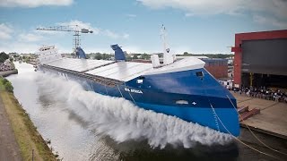 7 Awesome Ship Side Launch Videos [upl. by Colvin909]