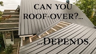 How to install a metal roofover [upl. by Ilrebmyk235]