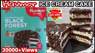 🎂Havmor Ice Cream Cake Black Forest Review 🍰 havmor ice cream cake unboxing 🍰 Review by my hobbies [upl. by Cynde754]