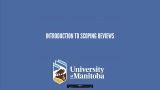 Introduction to Scoping Review [upl. by Ahsilahk631]