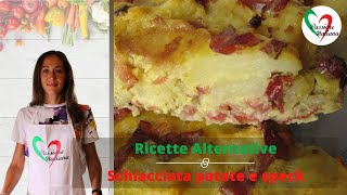 Ricette alternative Schiacciata di patate e speck [upl. by Ettenom924]