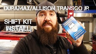 DURAMAX TRANSGO SHIFT KIT INSTALL [upl. by Nnyltak]