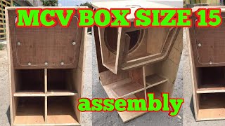 ASSEMBLING SUB WOOFER BOX MCV BOX SIZE 15 [upl. by Izak861]