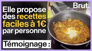 Marina propose des recettes faciles à 1€ par personne [upl. by Nellad]