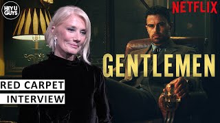 Joely Richardson  The Gentlemen TV Series UK Premiere Red Carpet Interview [upl. by Haley503]