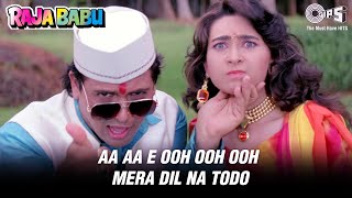 A Aa E Ee Mera Dil Na Todo  Raja Babu  Govinda amp Karisma Kapoor  Abhijeet  Tips Official [upl. by Nikolos]