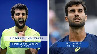 Yuki Bhambri vs Prajnesh Gunneswaran  HLS [upl. by Zacek]