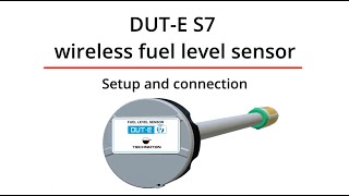 DUTE S7 wireless fuel level sensor setup and connection [upl. by Nonnahs]