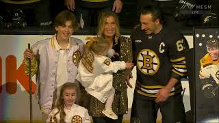 Brad Marchand 1000 Game Ceremony [upl. by Corissa]