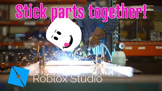 How to get parts to stick together in Roblox Studio 2021 [upl. by Misa]