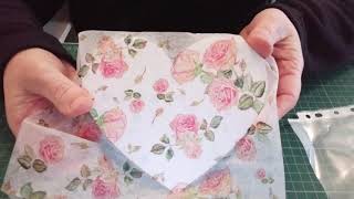 How to Decoupage A Wooden Heart [upl. by Halpern]