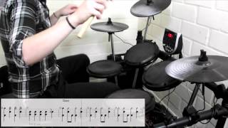 Bon Jovi  Livin On A Prayer Drum Cover Play Along Tabs In Video [upl. by Publia]