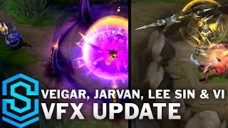 Veigar Jarvan Lee Sin amp Vi  Visual Effect Update [upl. by Aihpos]