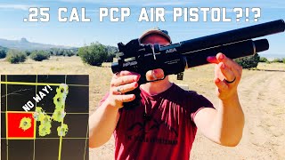 SEMI AUTO PCP AIRGUN PISTOL That’s Accurate AEA 25 Cal PCP Air Pistol Sneak Peak [upl. by Ahsienom]