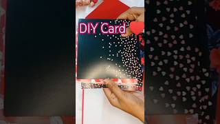 DIY Cute Handmade Card 😱❤️  Valentines day Card ideas shorts diy youtubepartner diycardideas [upl. by Ahsikrats158]