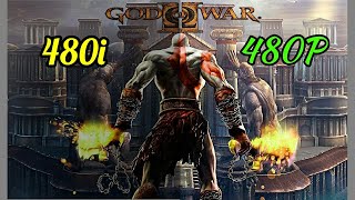 God of War II PS2 480i VS 480P Comparison [upl. by Alurd]