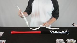 How to Wrap Your Tapered Bat  Vulcan Bat Grips [upl. by Nnairac]