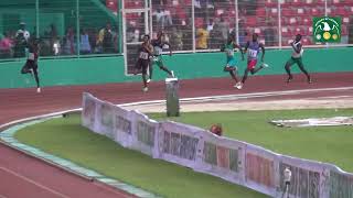 Chidi Okezie races to victory in mens 400m final to win his 3rd Nigerian title [upl. by Kare]