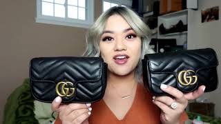 Gucci Marmont Super Mini Comparison Super Fake VS Authentic [upl. by Davita]