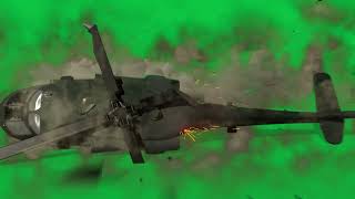 Helicopter crash green screen [upl. by Walling319]