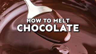 How To Melt Chocolate Microwave and Stovetop [upl. by Sigsmond]