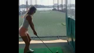 Jillian Mele Golf Swing Twitter 63017 [upl. by Lanahtan]