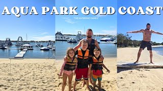 AQUA PARK FUN ON THE GOLD COAST  BROADWATER goldcoast aquapark beach [upl. by Gradeigh135]