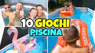 10 GIOCHI DIVERTENTI IN PISCINA per Bambini e Ragazzi [upl. by Sissie97]