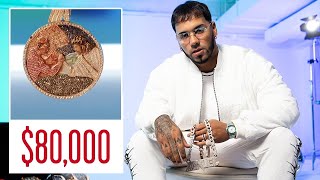 Anuel AA Shows Off His Insane Jewelry Collection  GQ [upl. by Charlean677]