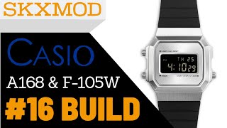 16 Casio A168 amp F105W Completed Build  Parts by SKXMOD [upl. by Horn]