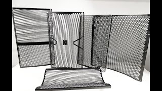 Metal Speaker Grille Black metal perforation Metal sheet XUANKE perforated mesh Premium perforated [upl. by Abbotsun813]