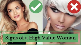 THE 6 SIGNS OF A HIGH VALUE WOMAN🙌🏽  What it Takes to be a High Caliber Woman  Being a high value [upl. by Anail]