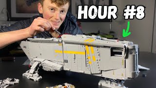 Can I Build A MASSIVE 6187 Piece LEGO Spaceship In JUST 10 Hours [upl. by Lekcar]